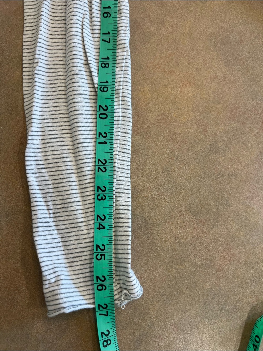 Sundance Striped Henley Top Grey & White XS Scoop Neck Curved Hem - Picture 7 of 8